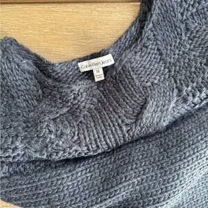 Calvin Klein Jeans Charcoal Women's Turtleneck Sweater